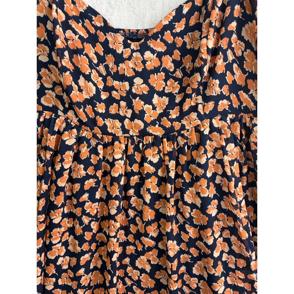 Abercrombie & Fitch Ditsy Floral Babydoll Boho Mini Dress - Size Medium - Picture 8 of 10